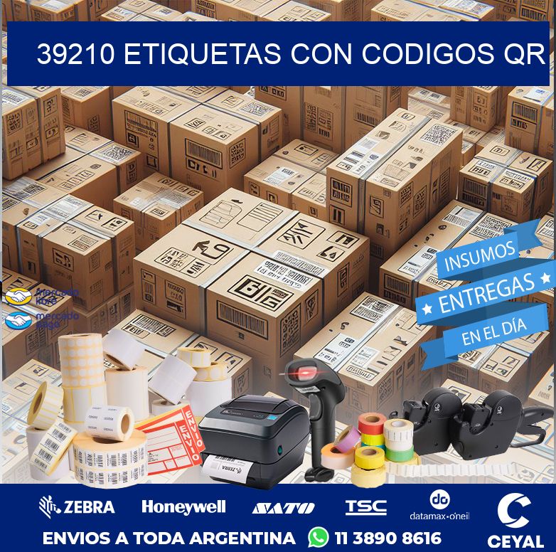 39210 ETIQUETAS CON CODIGOS QR