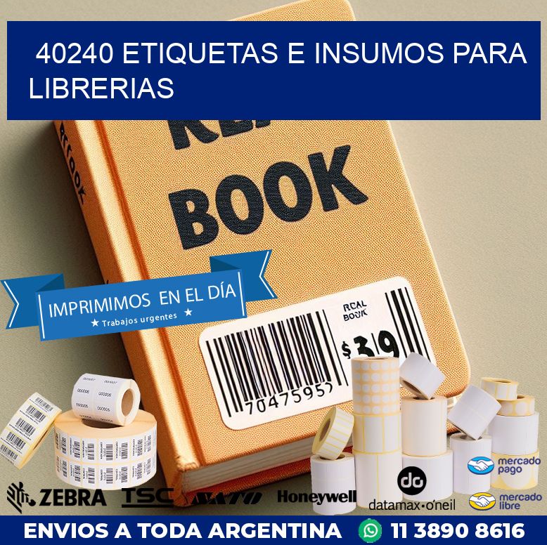 40240 ETIQUETAS E INSUMOS PARA LIBRERIAS