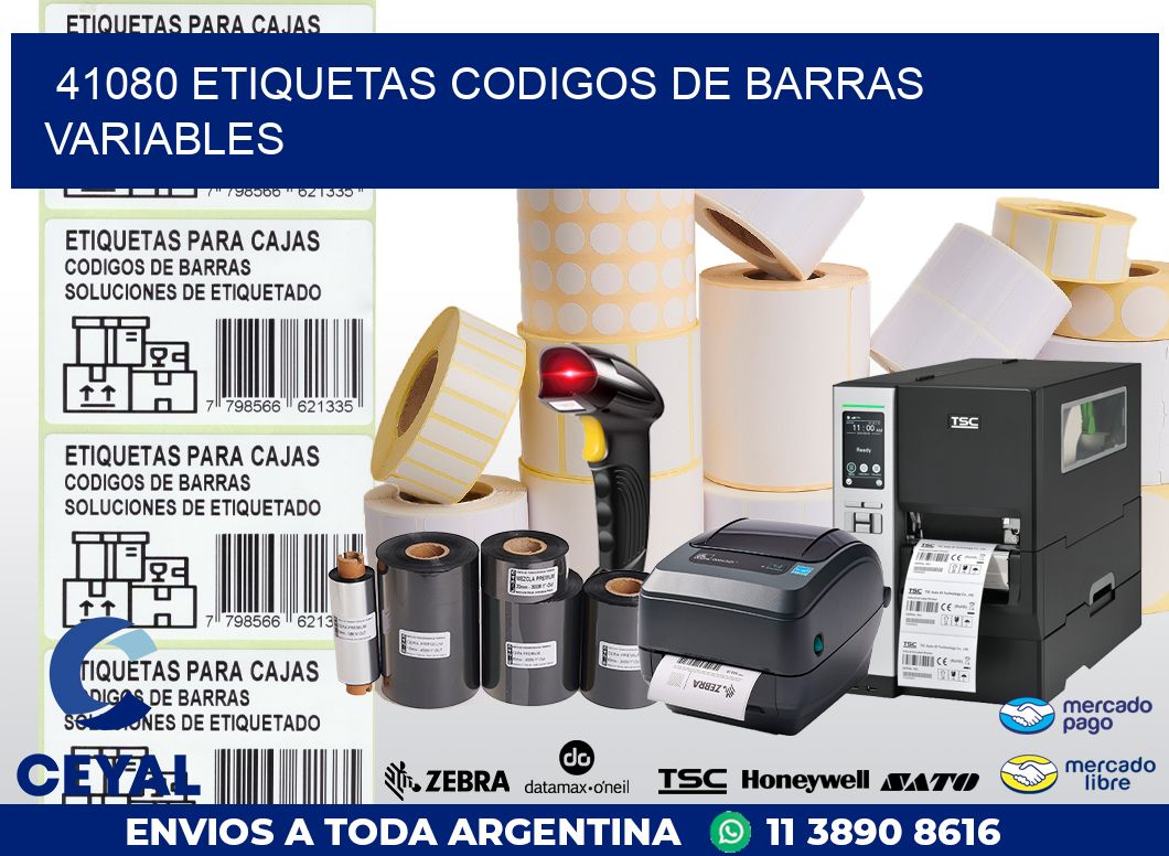 41080 ETIQUETAS CODIGOS DE BARRAS VARIABLES