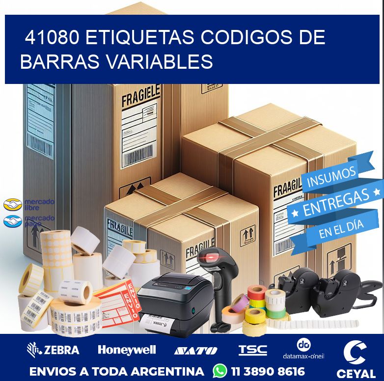 41080 ETIQUETAS CODIGOS DE BARRAS VARIABLES