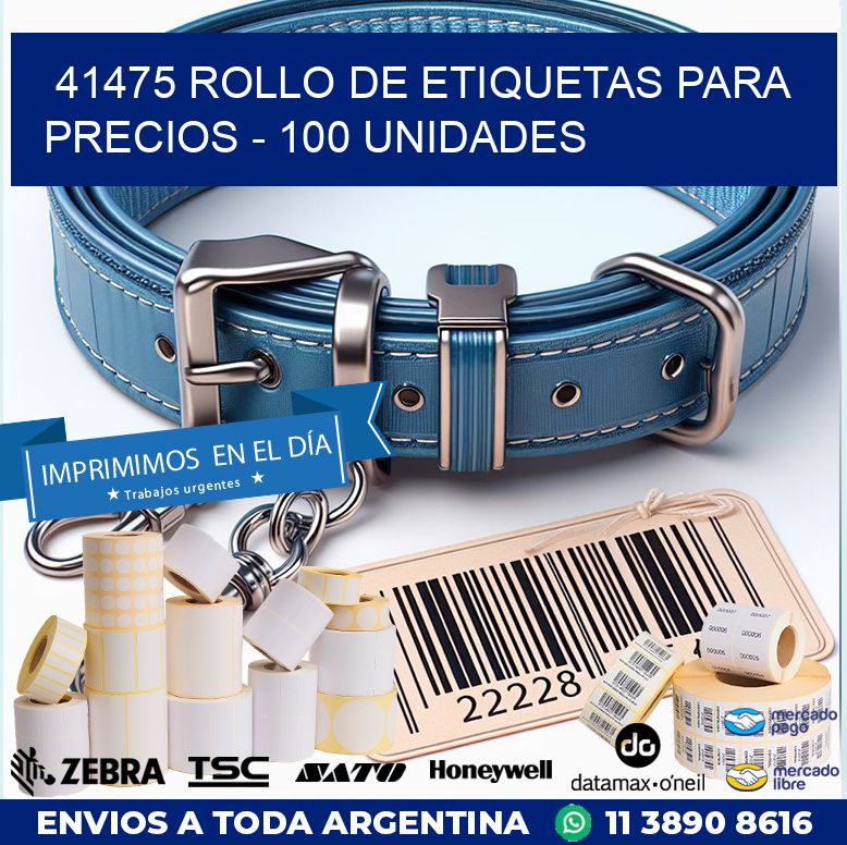 41475 ROLLO DE ETIQUETAS PARA PRECIOS - 100 UNIDADES