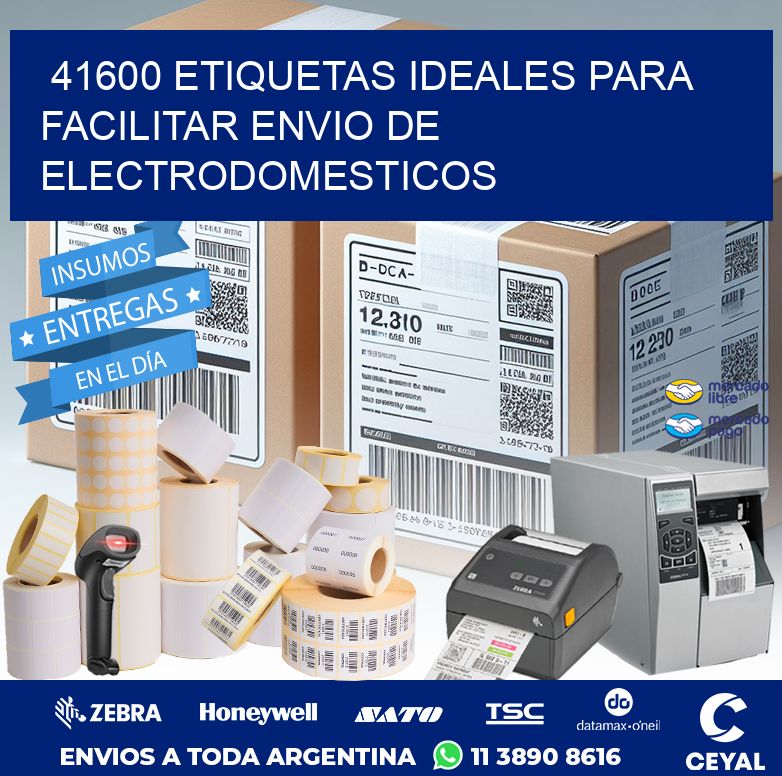 41600 ETIQUETAS IDEALES PARA FACILITAR ENVIO DE ELECTRODOMESTICOS