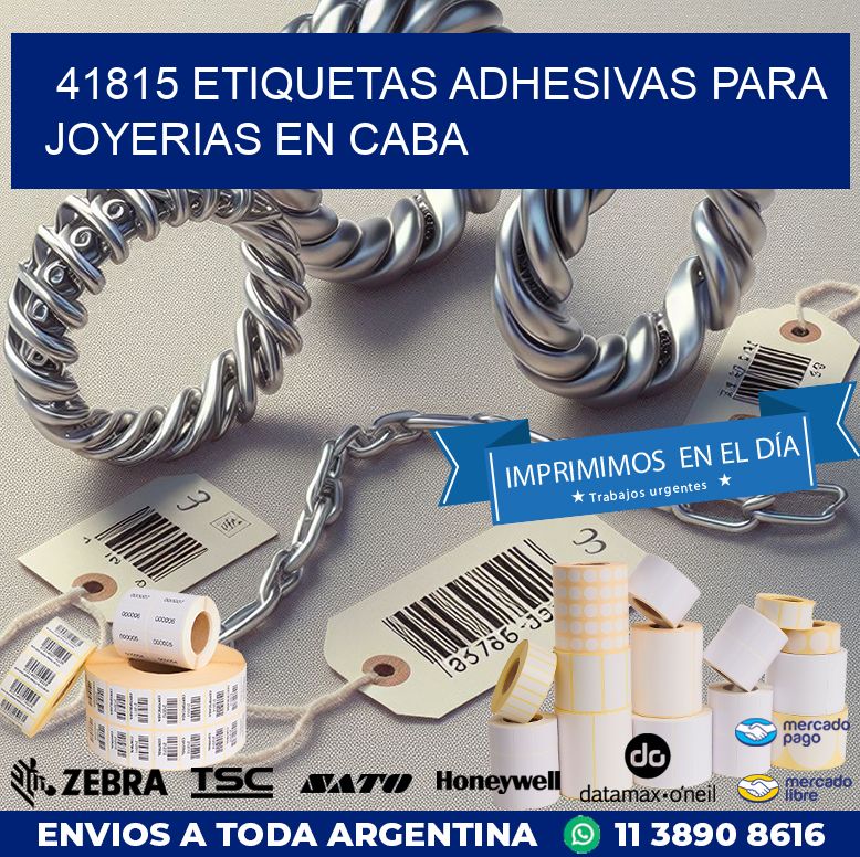 41815 ETIQUETAS ADHESIVAS PARA JOYERIAS EN CABA