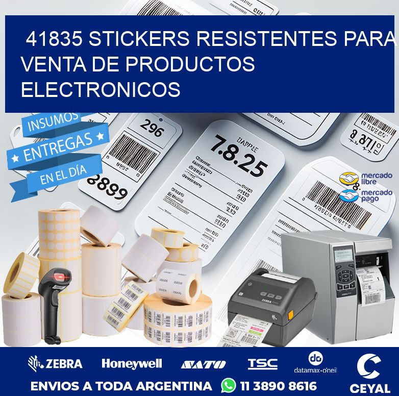 41835 STICKERS RESISTENTES PARA VENTA DE PRODUCTOS ELECTRONICOS
