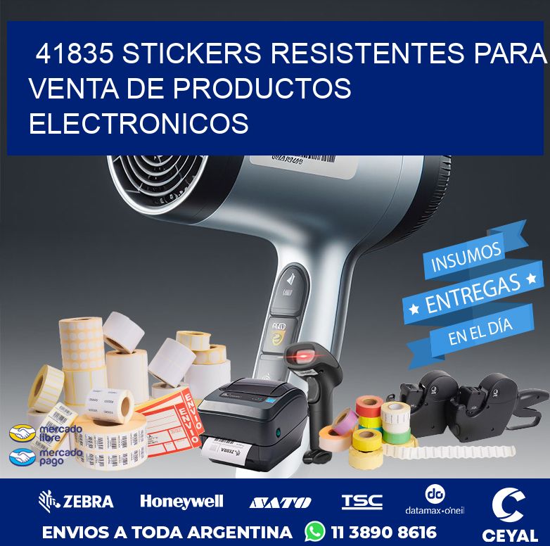 41835 STICKERS RESISTENTES PARA VENTA DE PRODUCTOS ELECTRONICOS