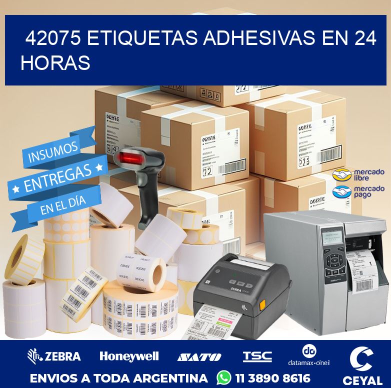 42075 ETIQUETAS ADHESIVAS EN 24 HORAS