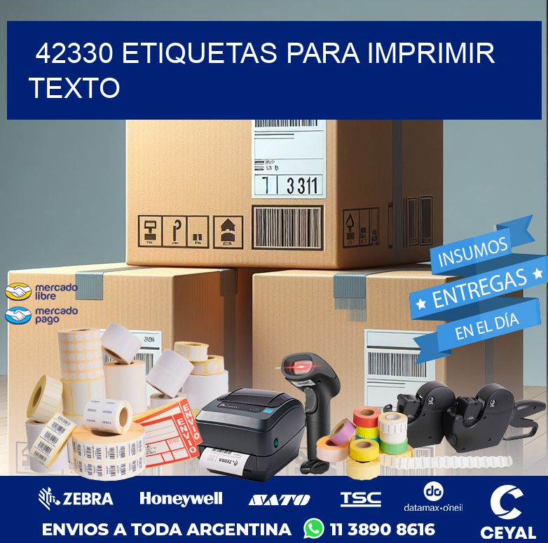42330 ETIQUETAS PARA IMPRIMIR TEXTO