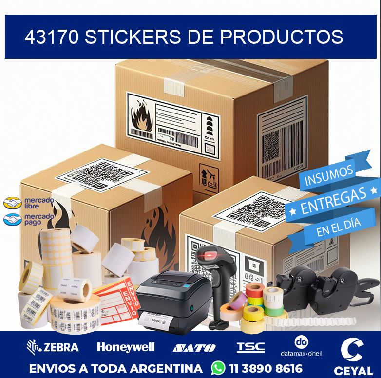 43170 STICKERS DE PRODUCTOS