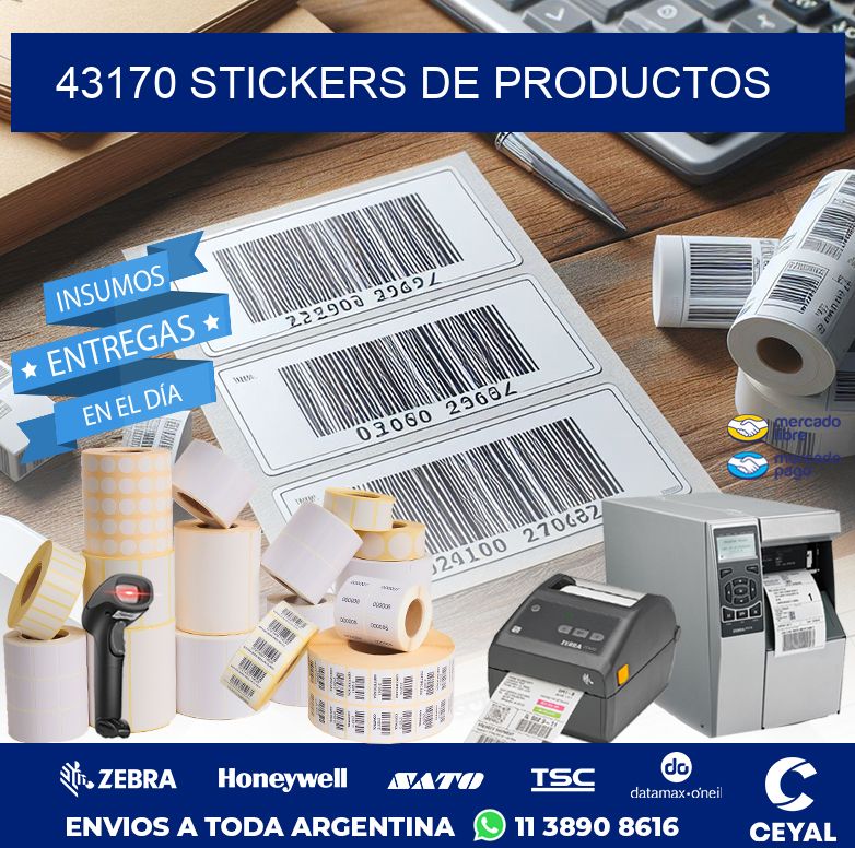 43170 STICKERS DE PRODUCTOS