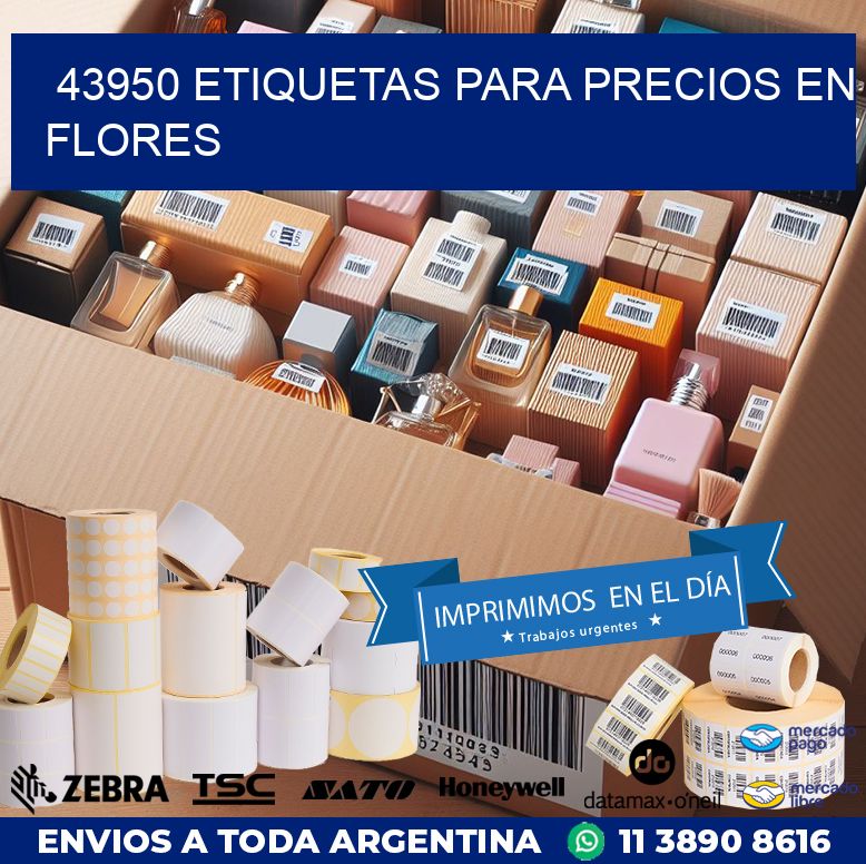 43950 ETIQUETAS PARA PRECIOS EN FLORES