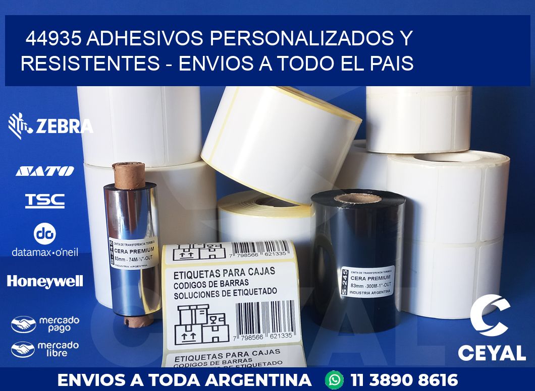 44935 ADHESIVOS PERSONALIZADOS Y RESISTENTES - ENVIOS A TODO EL PAIS