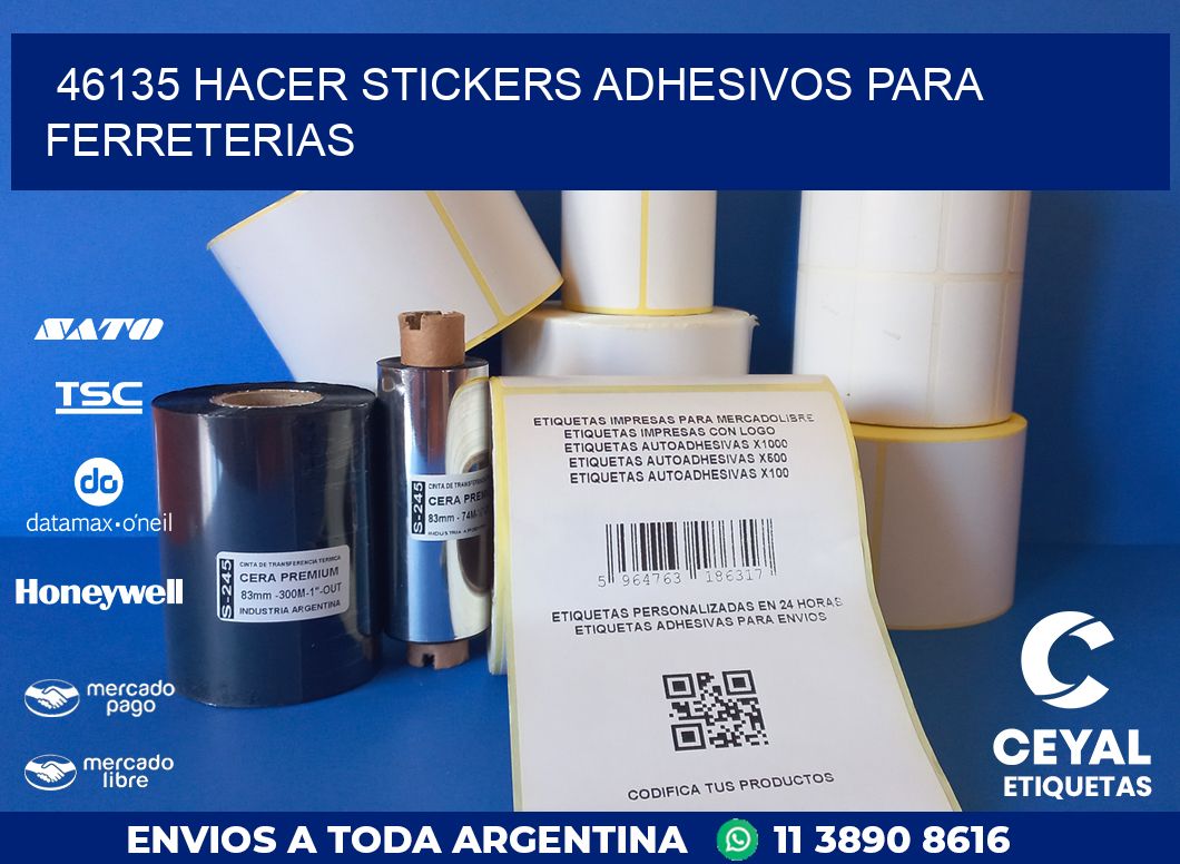 46135 HACER STICKERS ADHESIVOS PARA FERRETERIAS