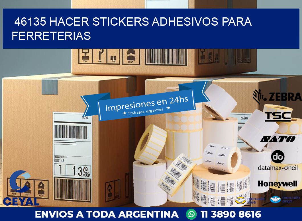 46135 HACER STICKERS ADHESIVOS PARA FERRETERIAS