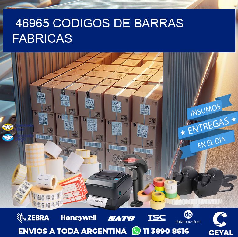 46965 CODIGOS DE BARRAS FABRICAS