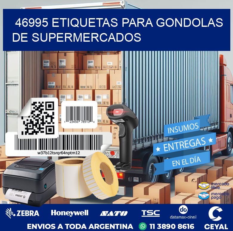 46995 ETIQUETAS PARA GONDOLAS DE SUPERMERCADOS