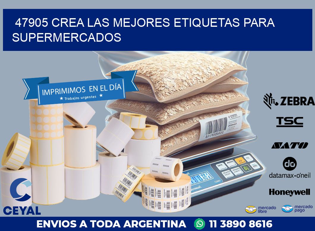 47905 CREA LAS MEJORES ETIQUETAS PARA SUPERMERCADOS