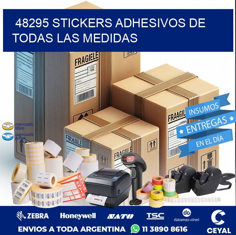 48295 STICKERS ADHESIVOS DE TODAS LAS MEDIDAS