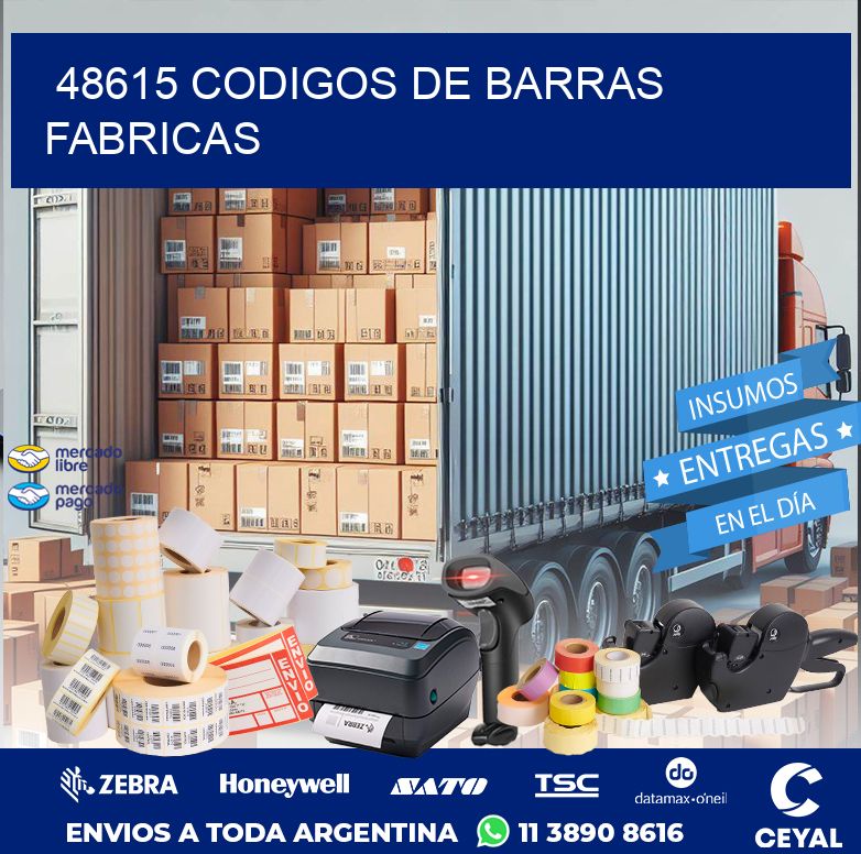 48615 CODIGOS DE BARRAS FABRICAS
