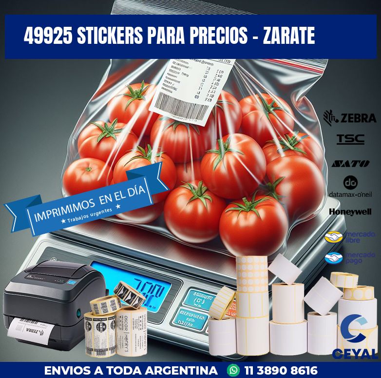 49925 STICKERS PARA PRECIOS - ZARATE