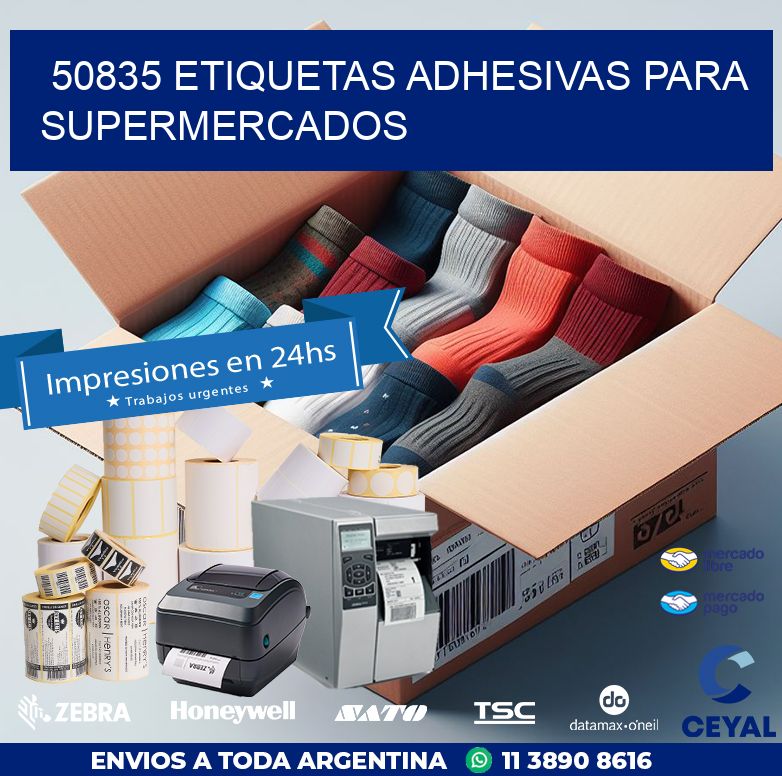 50835 ETIQUETAS ADHESIVAS PARA SUPERMERCADOS