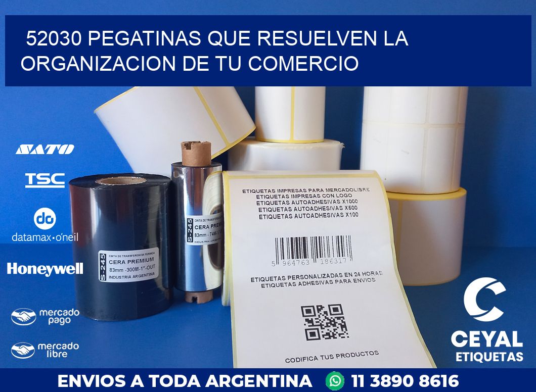 52030 PEGATINAS QUE RESUELVEN LA ORGANIZACION DE TU COMERCIO
