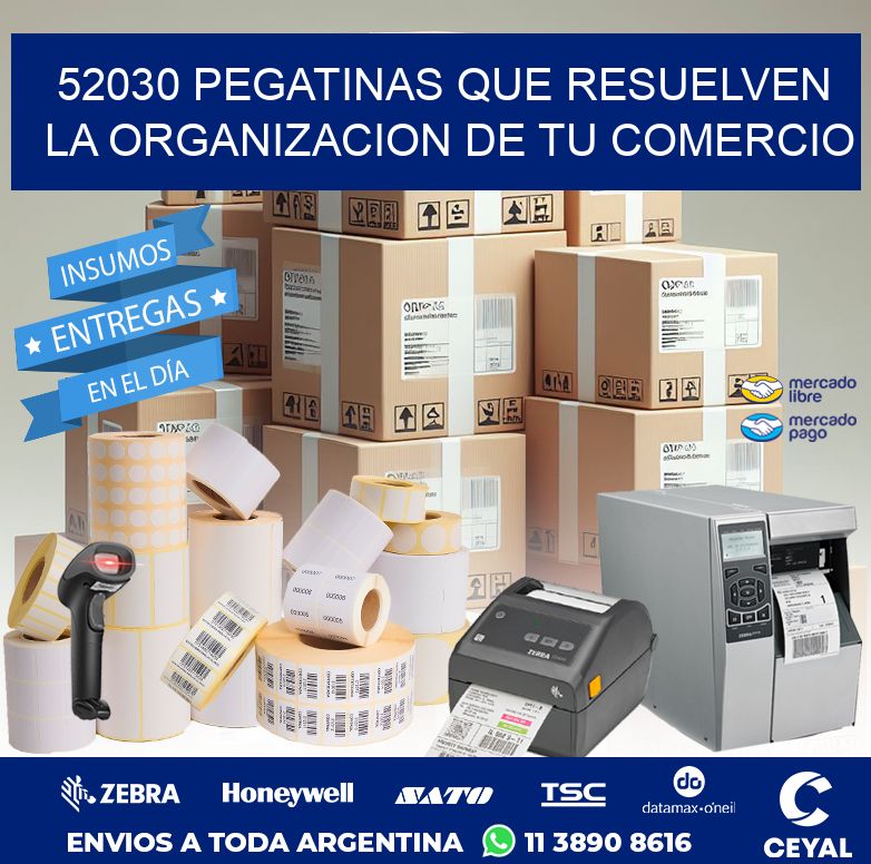 52030 PEGATINAS QUE RESUELVEN LA ORGANIZACION DE TU COMERCIO