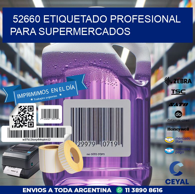52660 ETIQUETADO PROFESIONAL PARA SUPERMERCADOS
