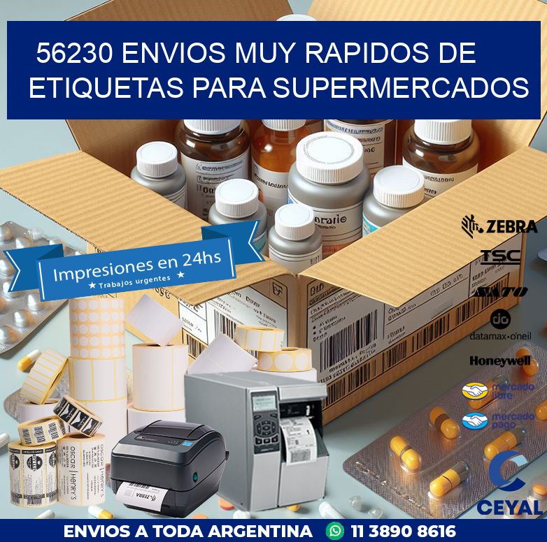 56230 ENVIOS MUY RAPIDOS DE ETIQUETAS PARA SUPERMERCADOS