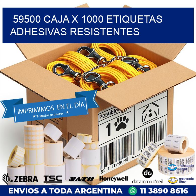 59500 CAJA X 1000 ETIQUETAS ADHESIVAS RESISTENTES