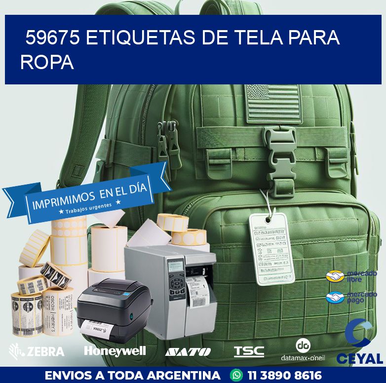59675 ETIQUETAS DE TELA PARA ROPA