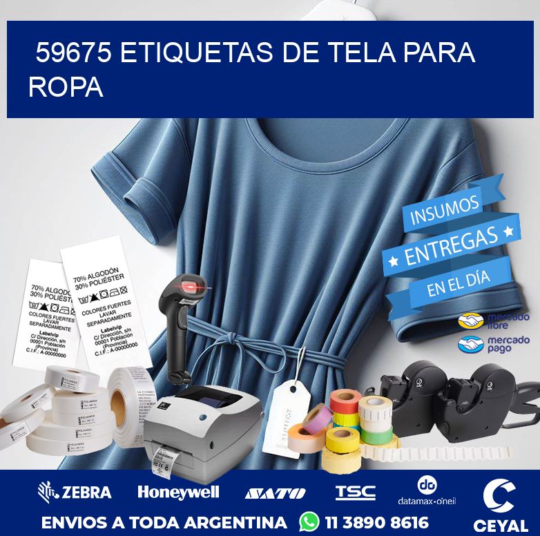 59675 ETIQUETAS DE TELA PARA ROPA