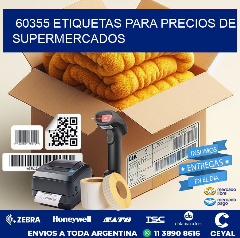 60355 ETIQUETAS PARA PRECIOS DE SUPERMERCADOS