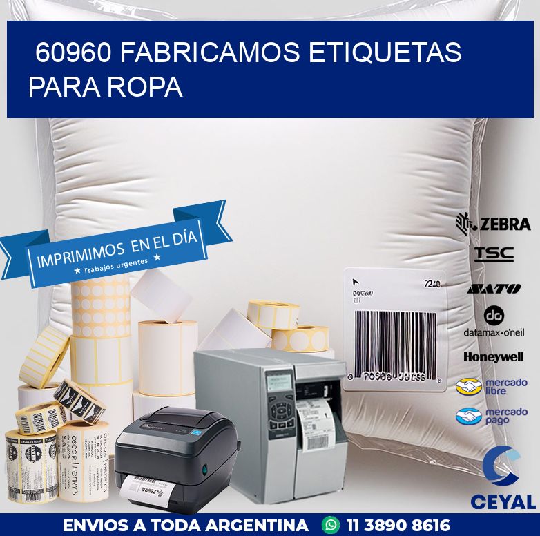60960 FABRICAMOS ETIQUETAS PARA ROPA