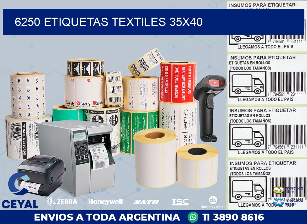 6250 ETIQUETAS TEXTILES 35X40