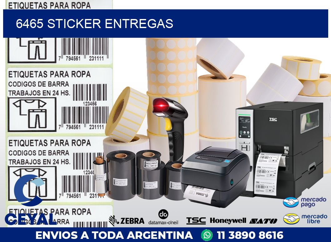 6465 STICKER ENTREGAS