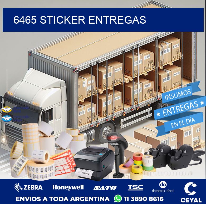 6465 STICKER ENTREGAS