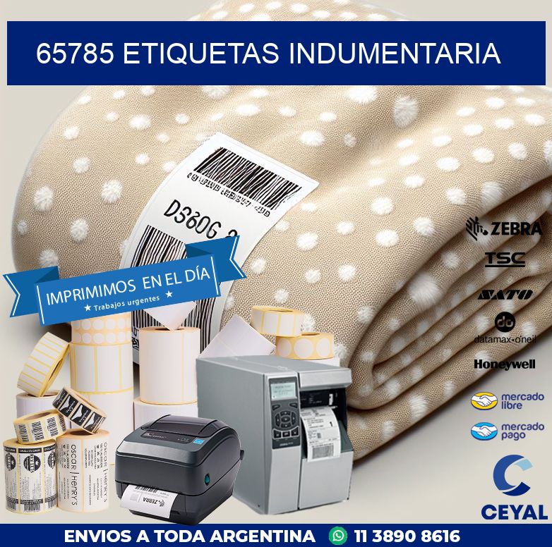 65785 ETIQUETAS INDUMENTARIA