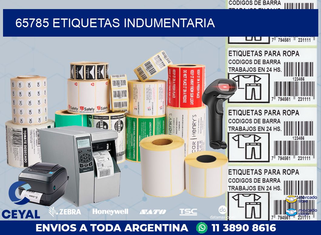 65785 ETIQUETAS INDUMENTARIA