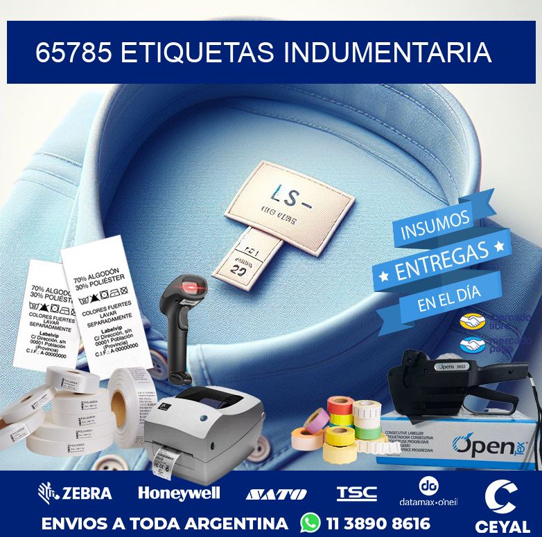 65785 ETIQUETAS INDUMENTARIA