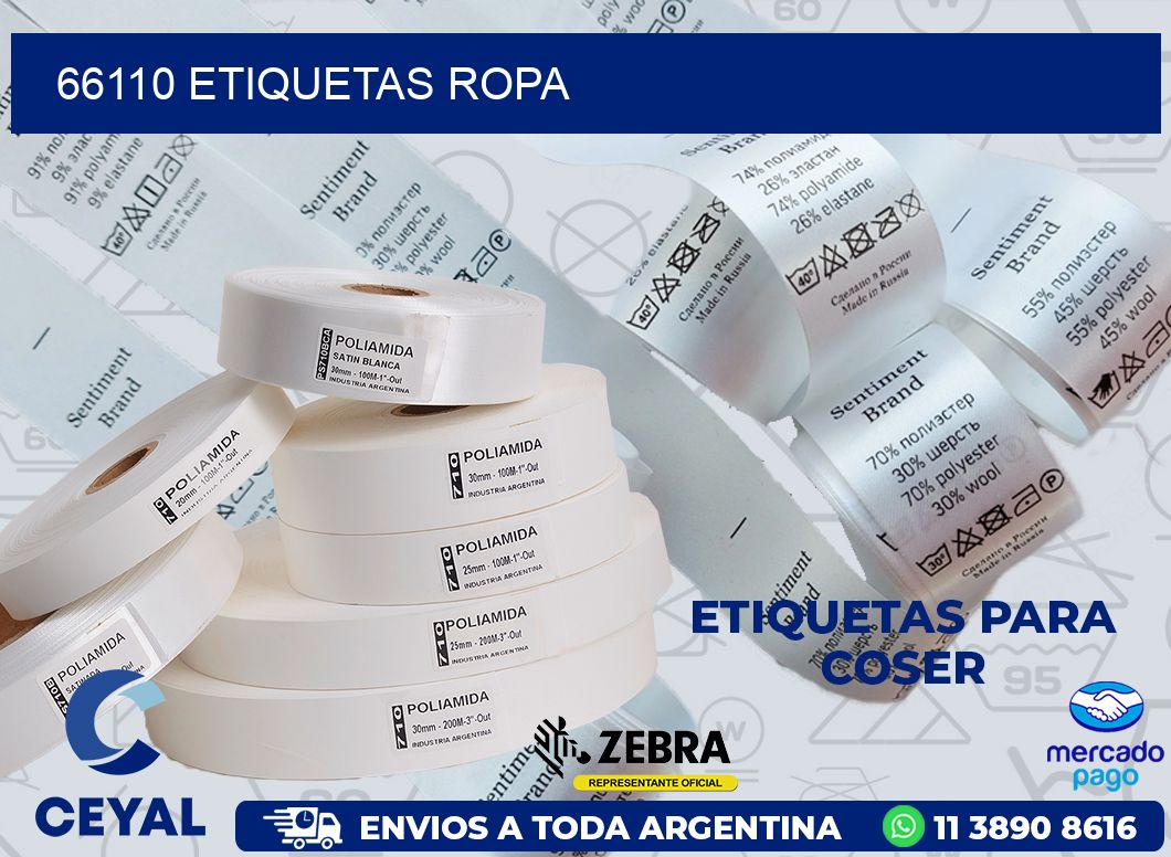 66110 ETIQUETAS ROPA