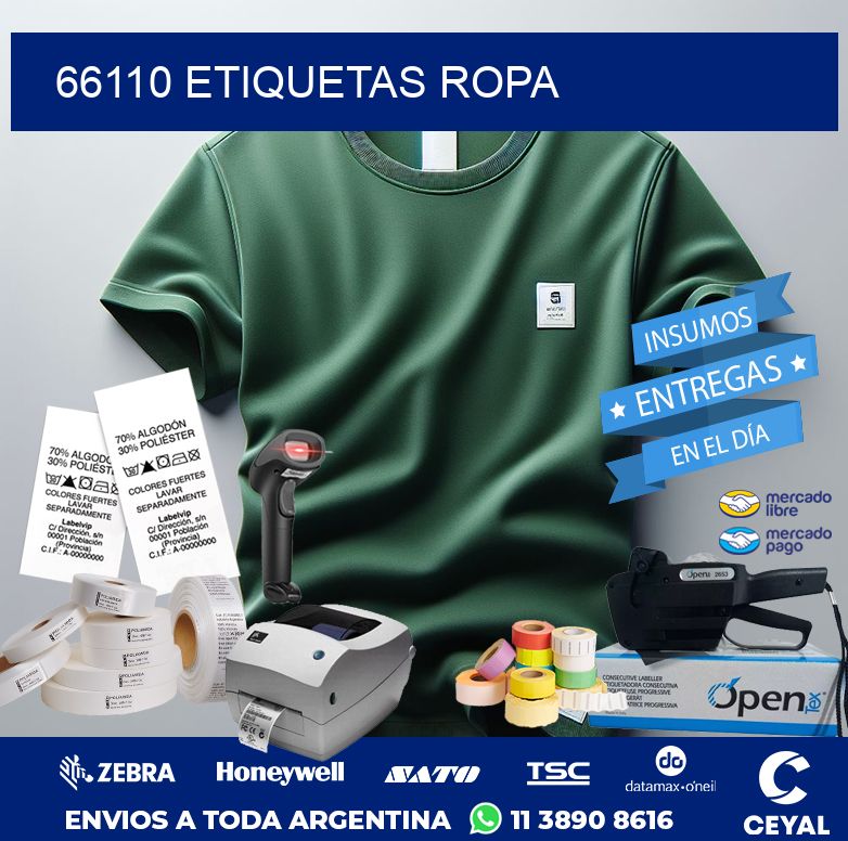 66110 ETIQUETAS ROPA