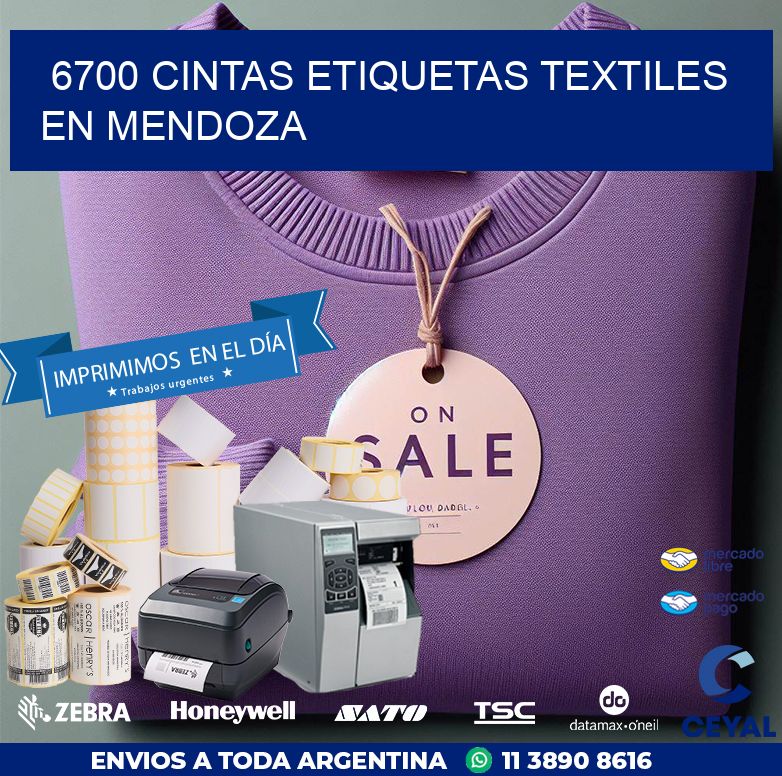 6700 CINTAS ETIQUETAS TEXTILES EN MENDOZA