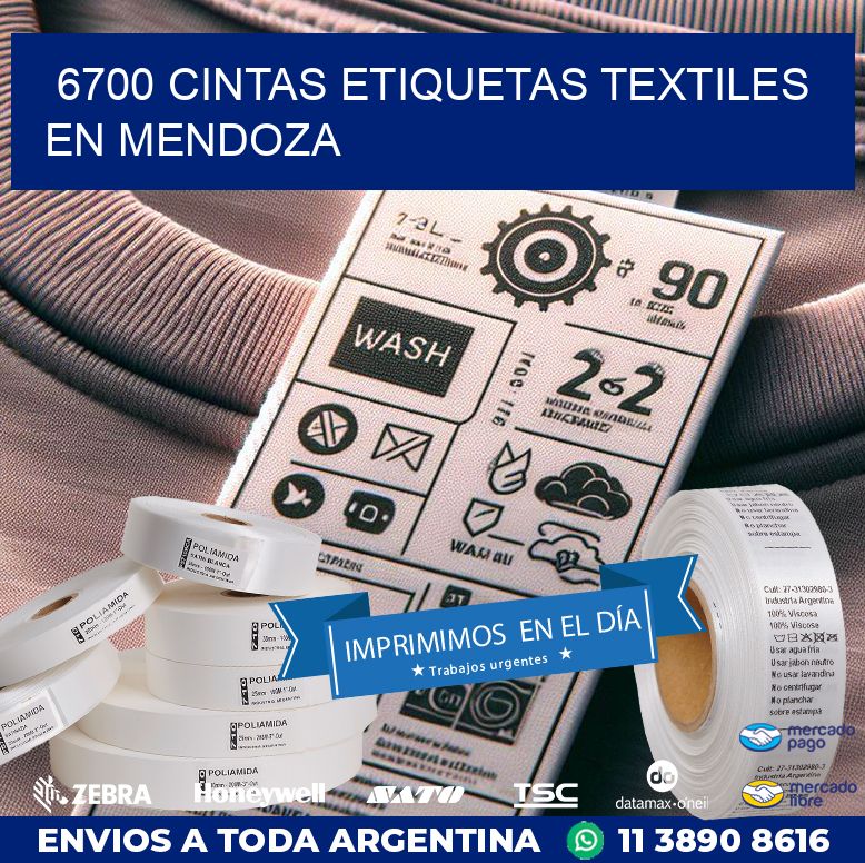 6700 CINTAS ETIQUETAS TEXTILES EN MENDOZA
