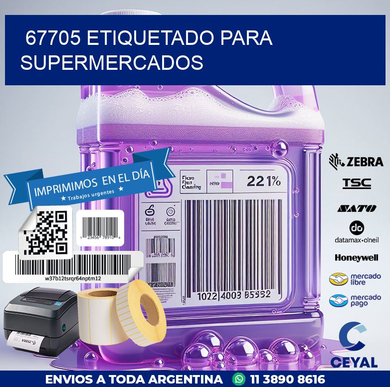 67705 ETIQUETADO PARA SUPERMERCADOS