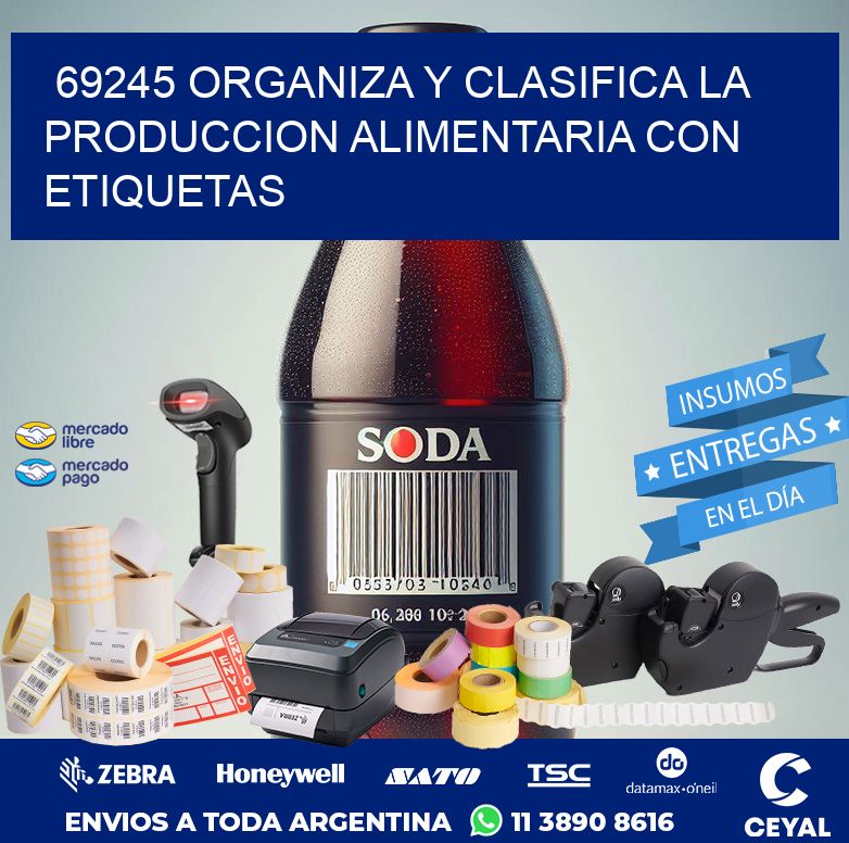 69245 ORGANIZA Y CLASIFICA LA PRODUCCION ALIMENTARIA CON ETIQUETAS