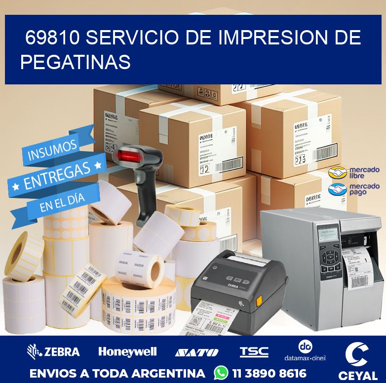 69810 SERVICIO DE IMPRESION DE PEGATINAS