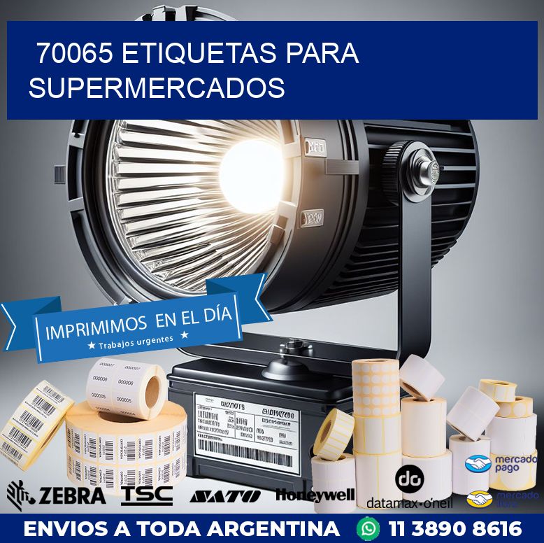 70065 ETIQUETAS PARA SUPERMERCADOS