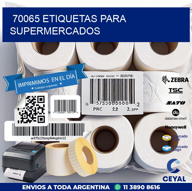 70065 ETIQUETAS PARA SUPERMERCADOS