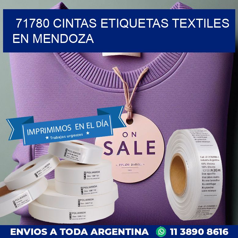 71780 CINTAS ETIQUETAS TEXTILES EN MENDOZA