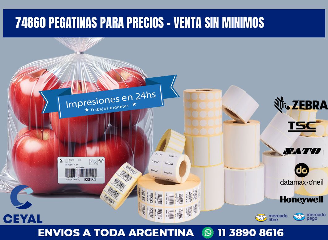 74860 PEGATINAS PARA PRECIOS - VENTA SIN MINIMOS